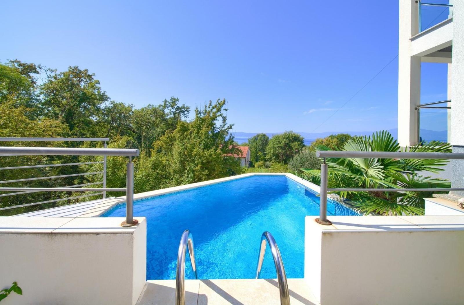 Apartment Sasso Bianco With The Private Pool Njivice Dış mekan fotoğraf